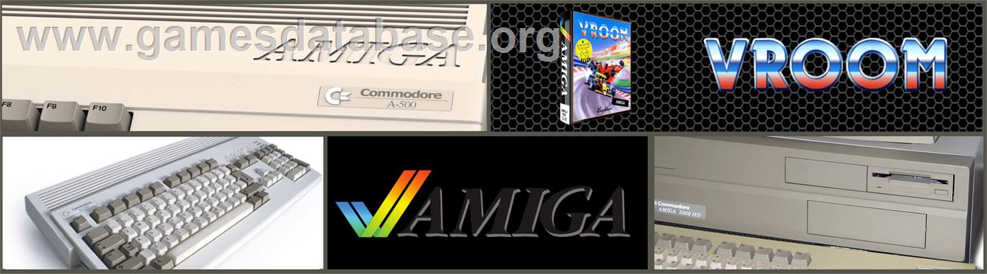 Vroom - Commodore Amiga - Artwork - Marquee