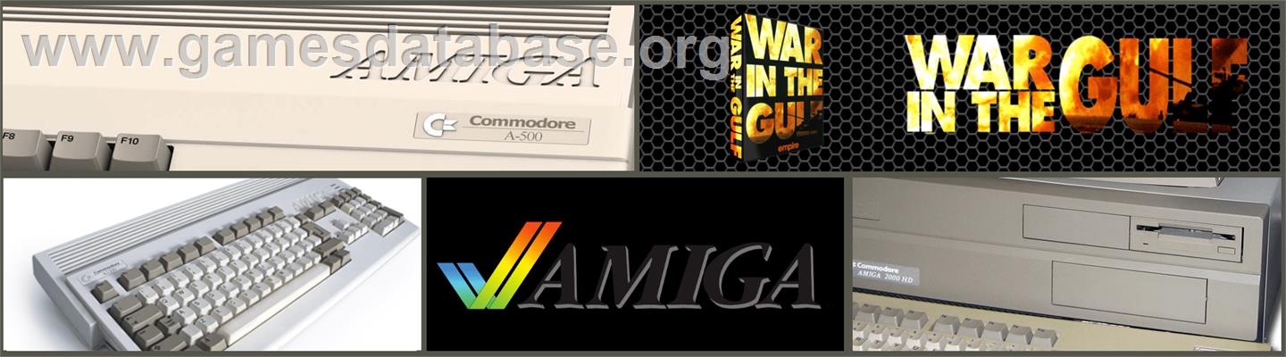 War In The Gulf - Commodore Amiga - Artwork - Marquee