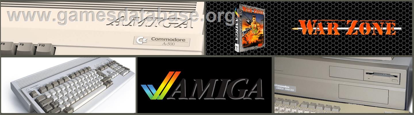 War Zone - Commodore Amiga - Artwork - Marquee