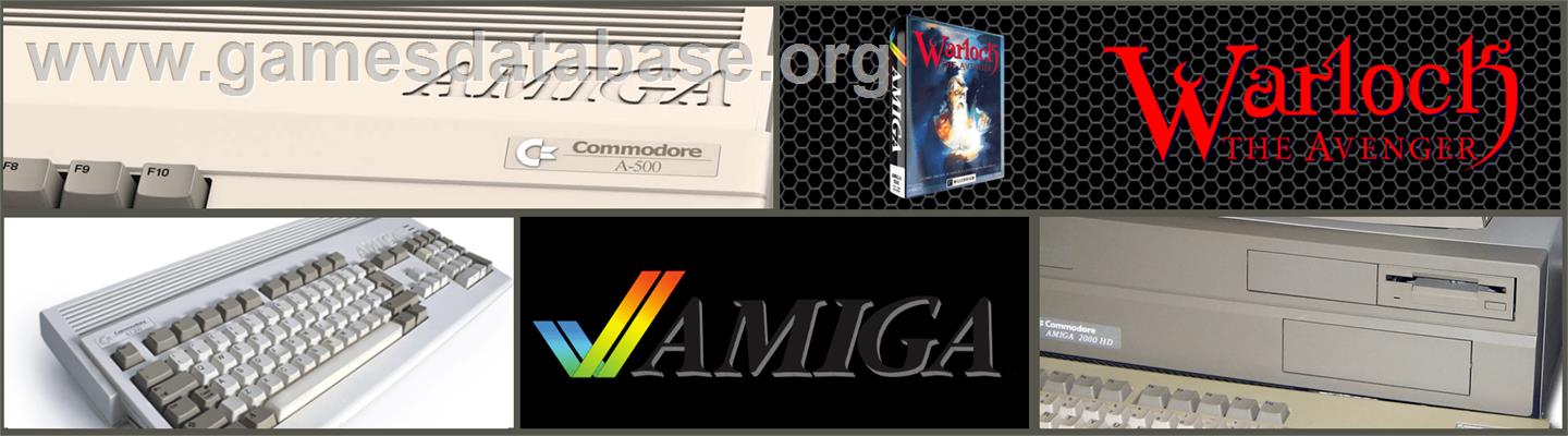 Warlock - The Avenger - Commodore Amiga - Artwork - Marquee