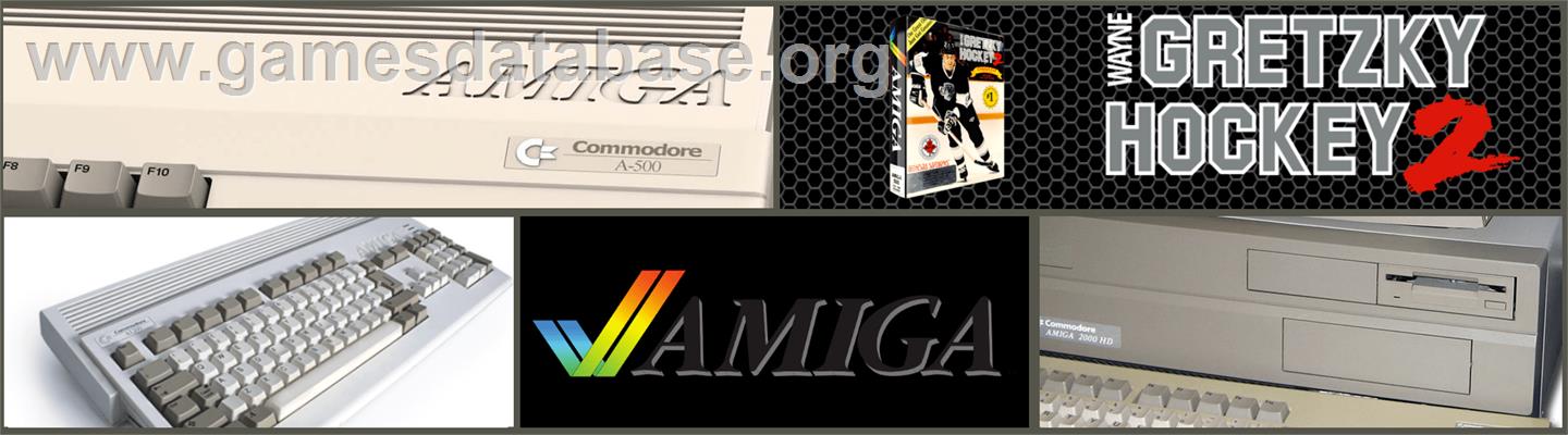 Wayne Gretzky Hockey - Commodore Amiga - Artwork - Marquee