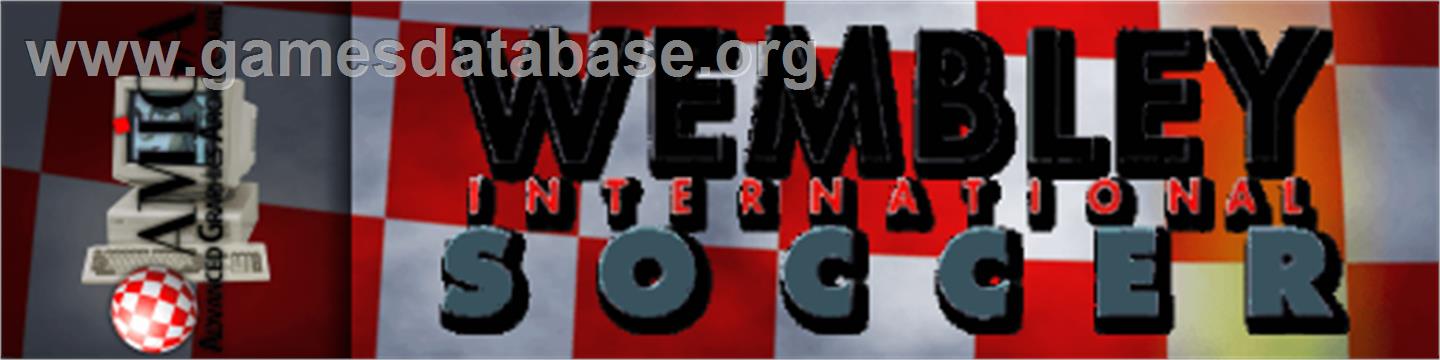 Wembley International Soccer - Commodore Amiga - Artwork - Marquee