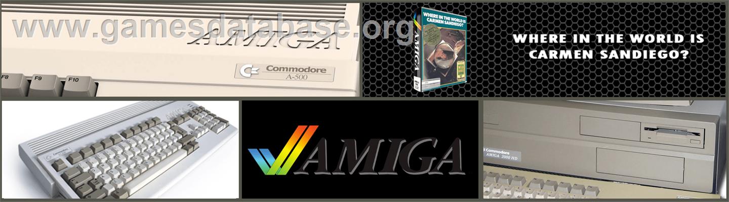 Where in the World is Carmen Sandiego? - Commodore Amiga - Artwork - Marquee