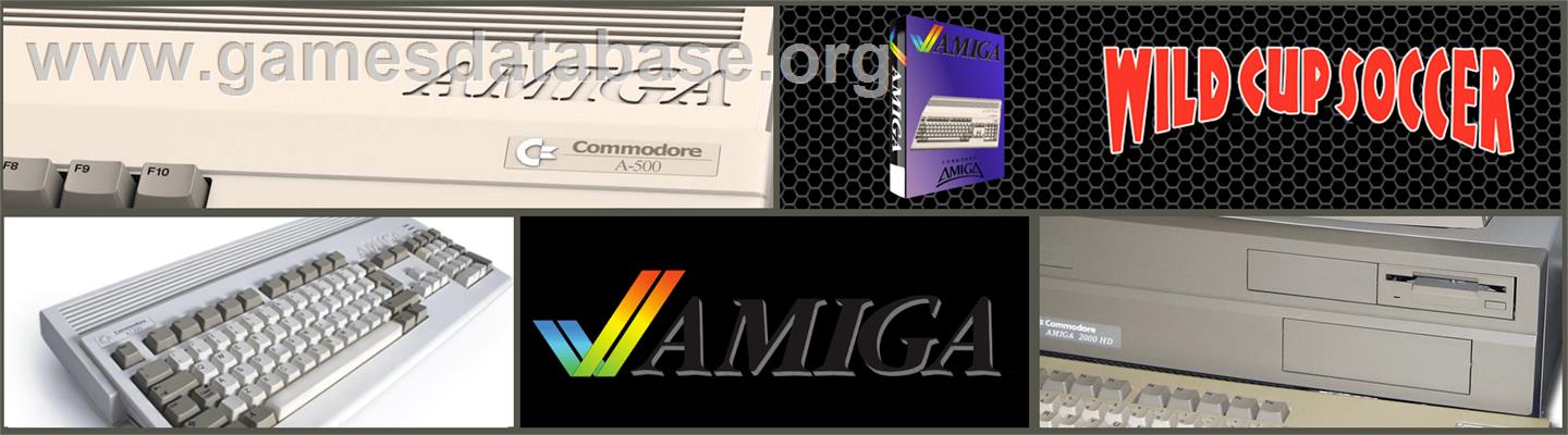 Wild Cup Soccer - Commodore Amiga - Artwork - Marquee