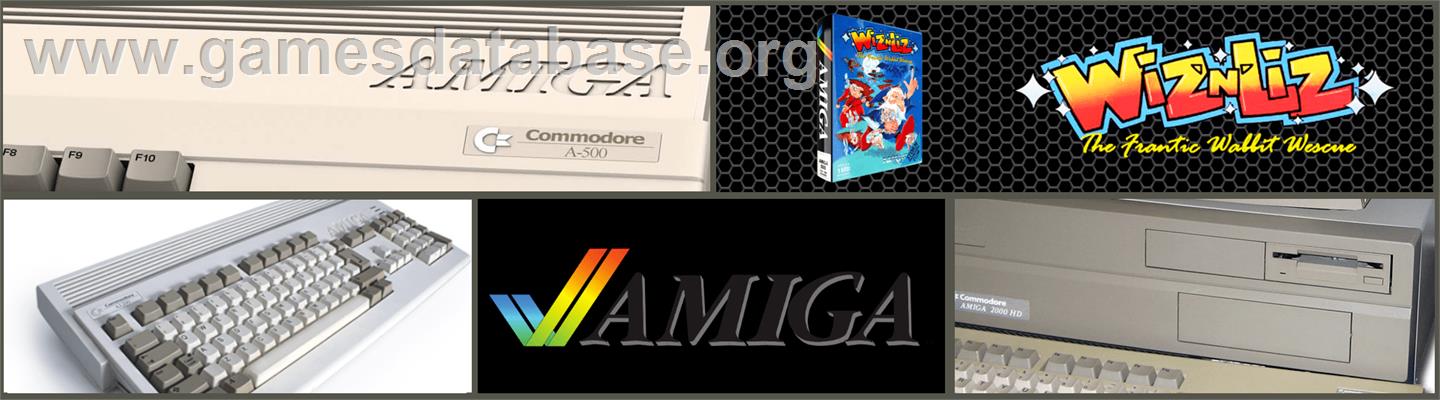 Wiz 'n' Liz: The Frantic Wabbit Wescue - Commodore Amiga - Artwork - Marquee