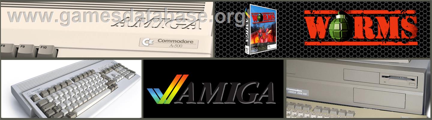 Worms - Commodore Amiga - Artwork - Marquee