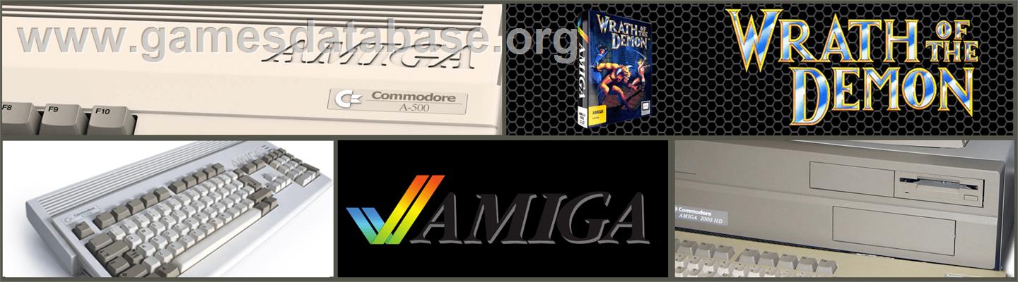 Wrath Of The Demon - Commodore Amiga - Artwork - Marquee