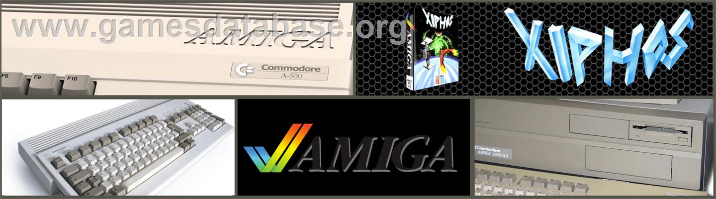 Xiphos - Commodore Amiga - Artwork - Marquee