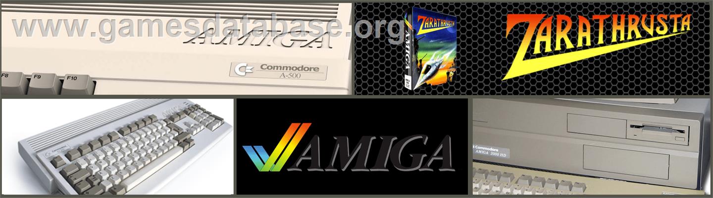 Zarathrusta - Commodore Amiga - Artwork - Marquee