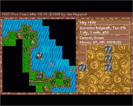 In game image of 1497 - Five Years After on the Commodore Amiga.