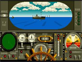 In game image of ADS - Advanced Destroyer Simulator on the Commodore Amiga.