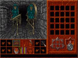In game image of Abandoned Places 2 on the Commodore Amiga.