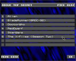 In game image of Above Top Secret on the Commodore Amiga.