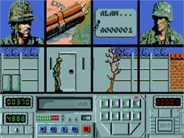 In game image of Action Service on the Commodore Amiga.