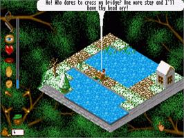 In game image of Adventures Of Robin Hood, The on the Commodore Amiga.