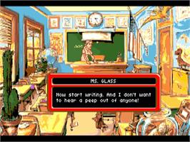 In game image of Adventures Of Willy Beamish, The on the Commodore Amiga.