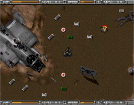 In game image of Alien Breed - Tower Assault on the Commodore Amiga.