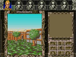 In game image of Ambermoon on the Commodore Amiga.
