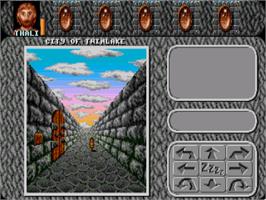 In game image of Amberstar on the Commodore Amiga.