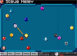 In game image of Arcade Pool on the Commodore Amiga.