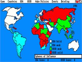 In game image of Balance Of Power - Geopolitics In The Nuclear Age on the Commodore Amiga.