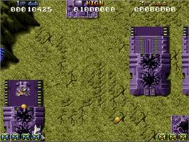 In game image of Battle Squadron on the Commodore Amiga.