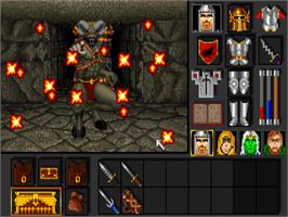 In game image of Black Crypt on the Commodore Amiga.