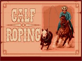 In game image of Buffalo Bill's Wild West Show on the Commodore Amiga.