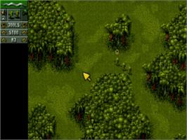 In game image of Cannon Fodder Plus! on the Commodore Amiga.