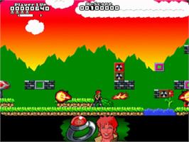 In game image of Captain Planet And The Planeteers on the Commodore Amiga.