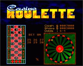 In game image of Casino on the Commodore Amiga.