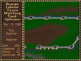 In game image of Castles on the Commodore Amiga.