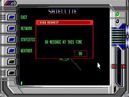 In game image of Centerbase - Science-fiction Simulation on the Commodore Amiga.