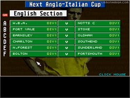 In game image of Championship Manager '94 Season Disk - End Of Season '93-'94 on the Commodore Amiga.