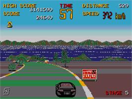 In game image of Chase H.q. on the Commodore Amiga.