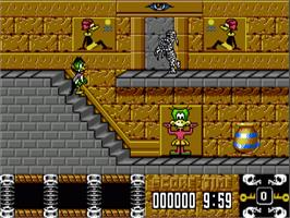 In game image of Count Duckula In No Sax Please - We're Egyptian on the Commodore Amiga.