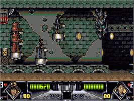 In game image of Dalek Attack on the Commodore Amiga.