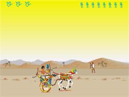 In game image of Day Of The Pharaoh on the Commodore Amiga.