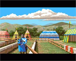 In game image of Defender Of The Crown 2 on the Commodore Amiga.