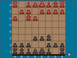 In game image of Distant Armies - A Playing History Of Chess on the Commodore Amiga.