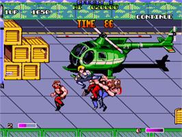 In game image of Double Dragon 2 - The Revenge on the Commodore Amiga.