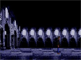 In game image of Dylan Dog 5 - La Mummia on the Commodore Amiga.
