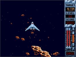 In game image of Eagle's Rider on the Commodore Amiga.
