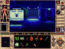 In game image of Elvira 2 - The Jaws Of Cerberus on the Commodore Amiga.