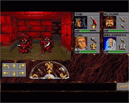 In game image of Eye Of The Beholder on the Commodore Amiga.