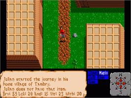 In game image of Faery Tale Adventure, The on the Commodore Amiga.