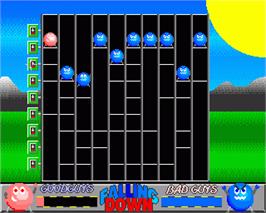In game image of Falling Down on the Commodore Amiga.