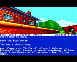 In game image of Famous Five, The - Five On A Treasure Island on the Commodore Amiga.