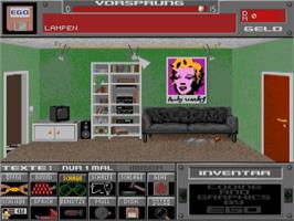 In game image of Fatal Heritage on the Commodore Amiga.