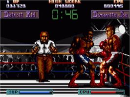 In game image of Final Blow on the Commodore Amiga.